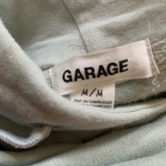 Garage cropped hoodie with strings - Picture 4 of 5